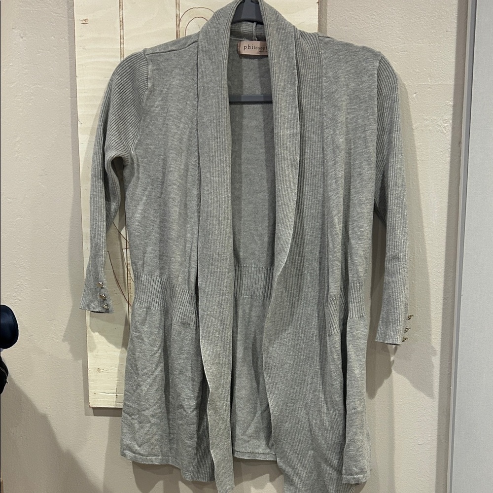 Philosophy Heather Gray Women's Cardigan